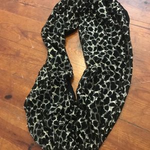 Cheetah and black infinity scarf!